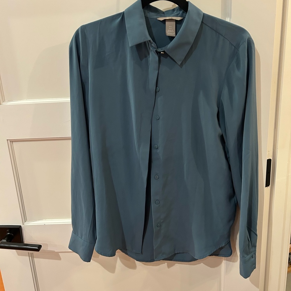 Teal Button-Up Shirt